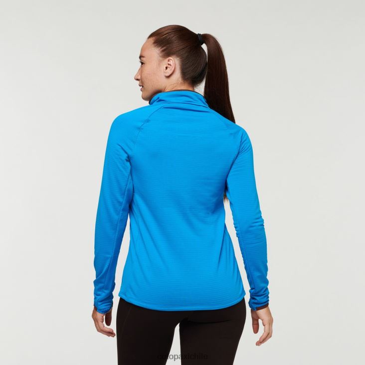 Cotopaxi suéter otero de polar con media cremallera mujer ropa agua salada/castaño 26600T23