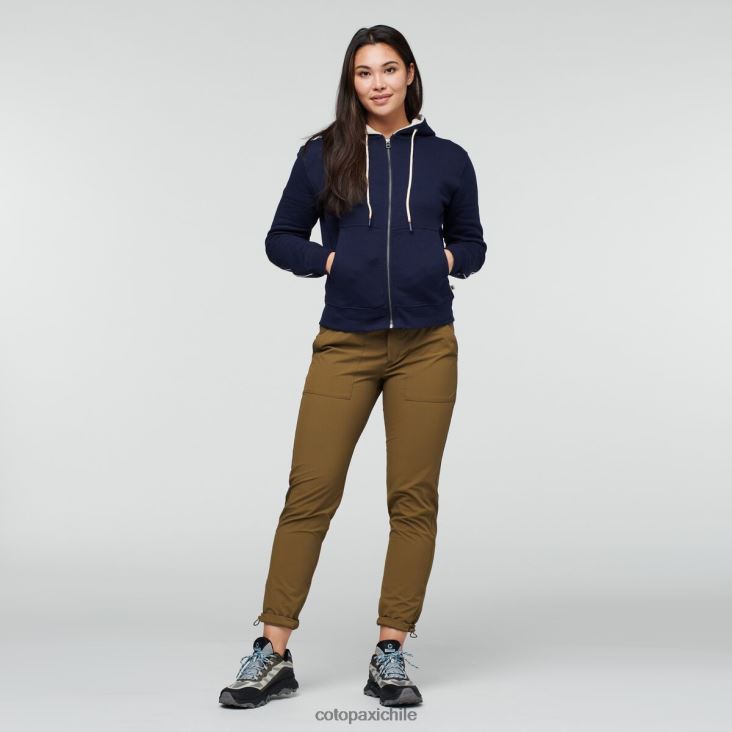 Cotopaxi hacer buena sudadera orgánica con capucha y cremallera completa mujer ropa marítimo 26600T58