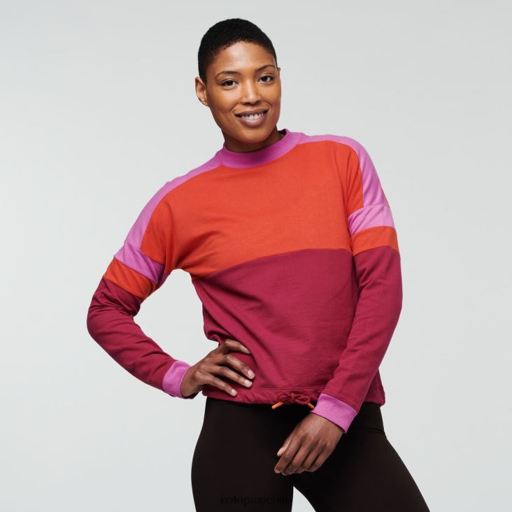 Cotopaxi sudadera bandera mujer ropa cañón/frambuesa 26600T54