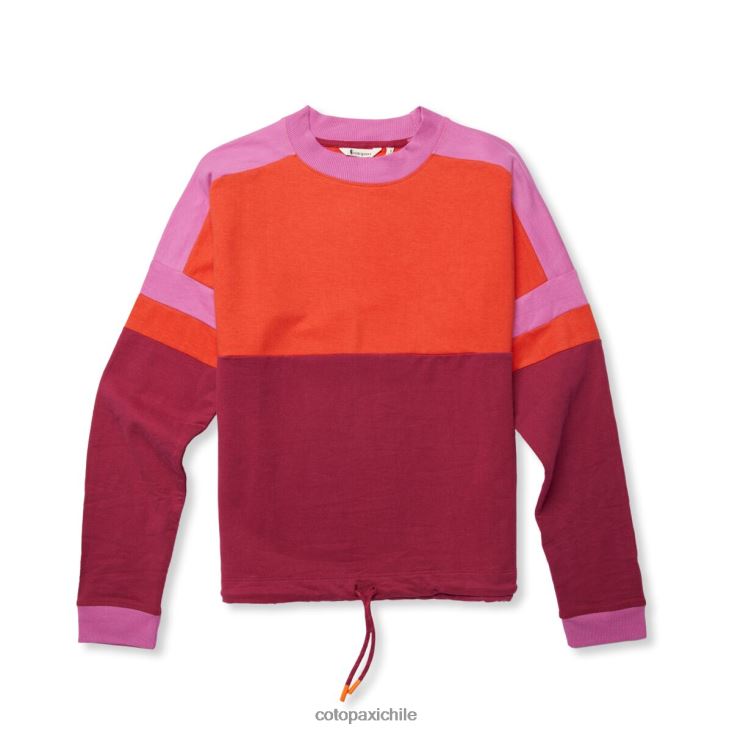 Cotopaxi sudadera bandera mujer ropa cañón/frambuesa 26600T54