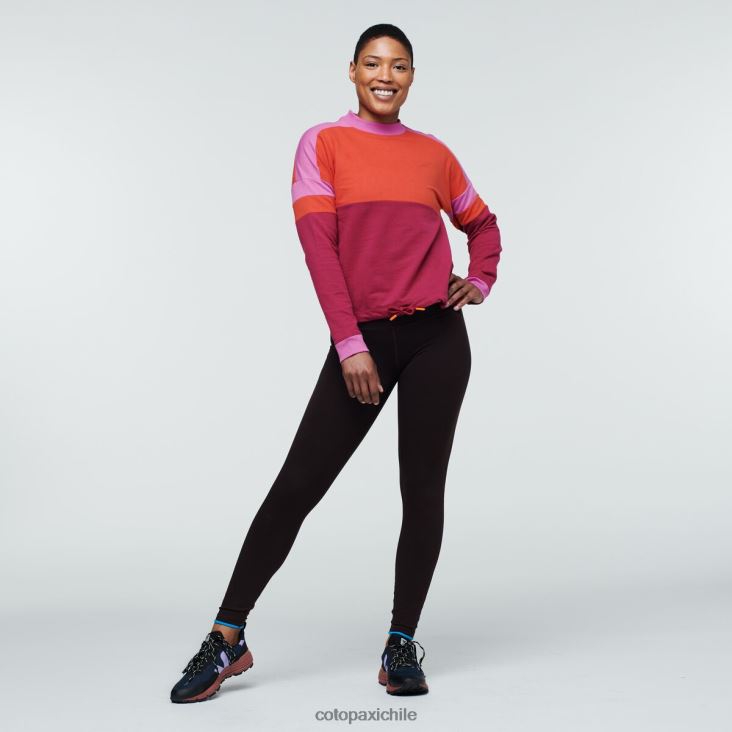 Cotopaxi sudadera bandera mujer ropa cañón/frambuesa 26600T54