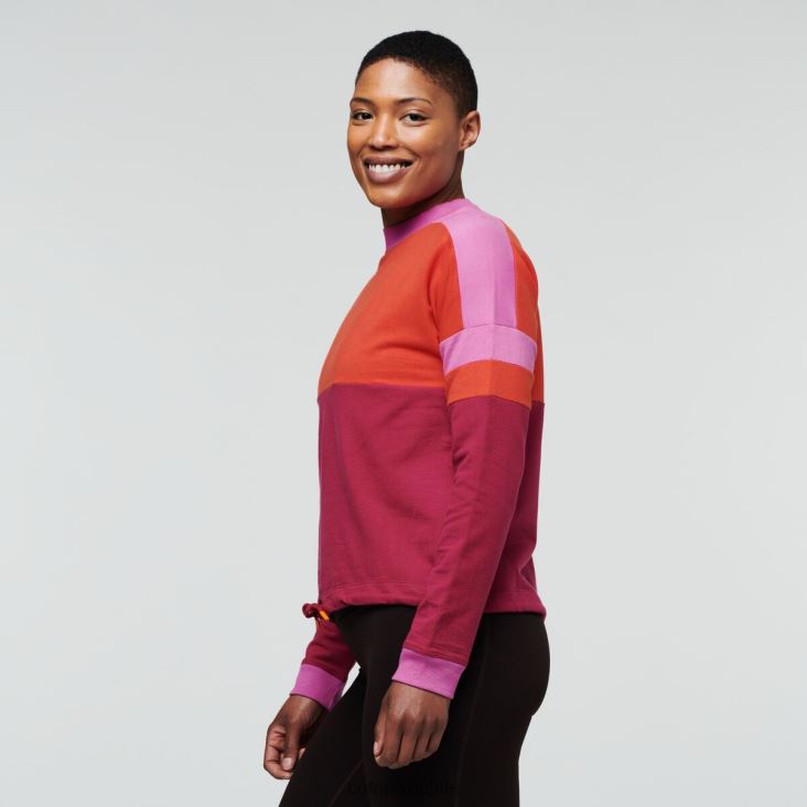 Cotopaxi sudadera bandera mujer ropa cañón/frambuesa 26600T54