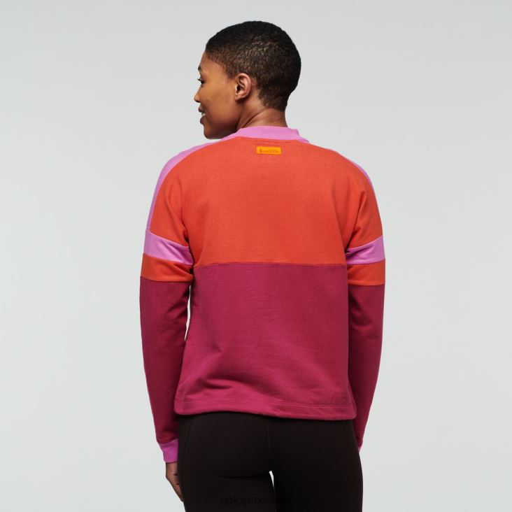 Cotopaxi sudadera bandera mujer ropa cañón/frambuesa 26600T54