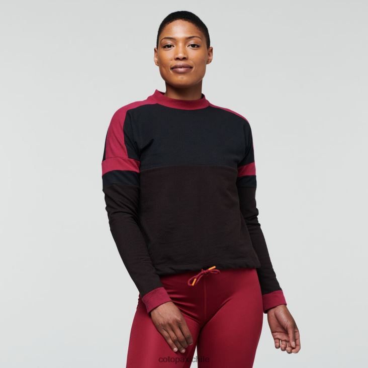 Cotopaxi sudadera bandera mujer ropa negro/caverna 26600T55