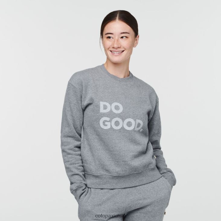 Cotopaxi sudadera con capucha do good crew mujer ropa cuero gris 26600T60