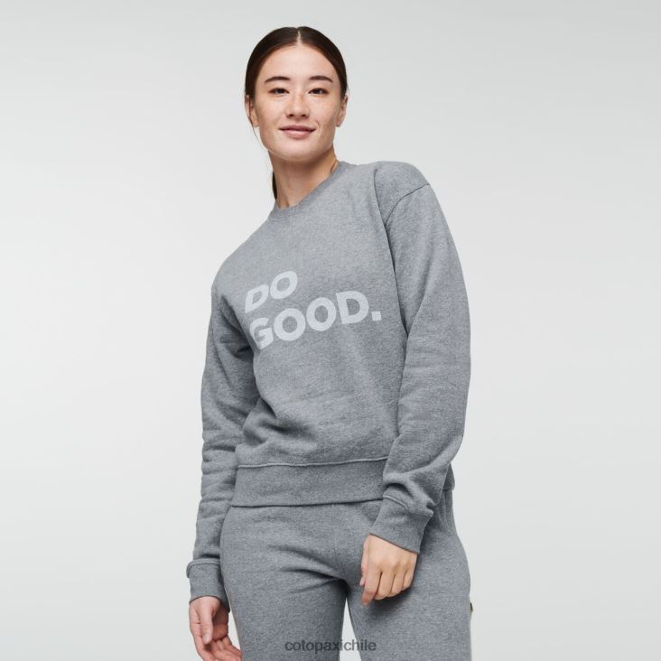 Cotopaxi sudadera con capucha do good crew mujer ropa cuero gris 26600T60